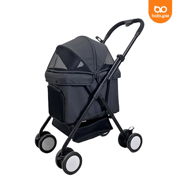 Multicolor wholesale pet stroller detachable foldable stroller wagon for dog and cat