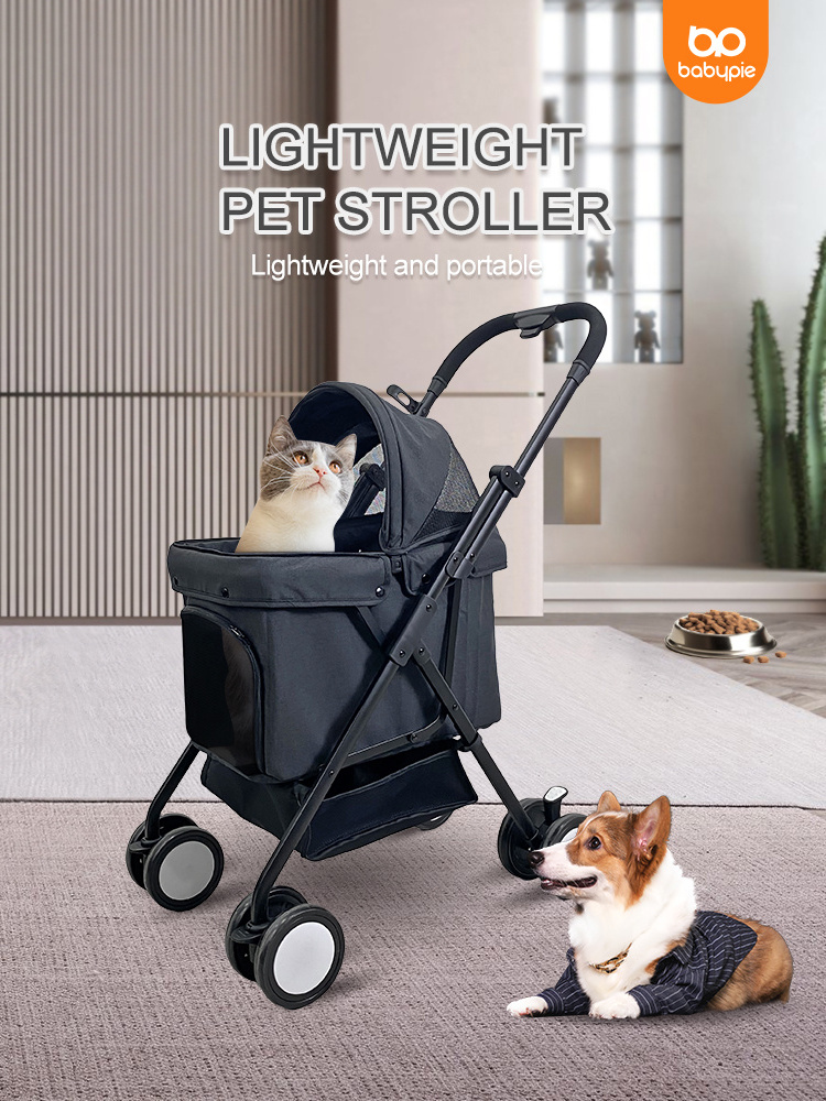 Small Dog Stroller Extra Large Dog Stroller 4 Wheel Dog Stroller