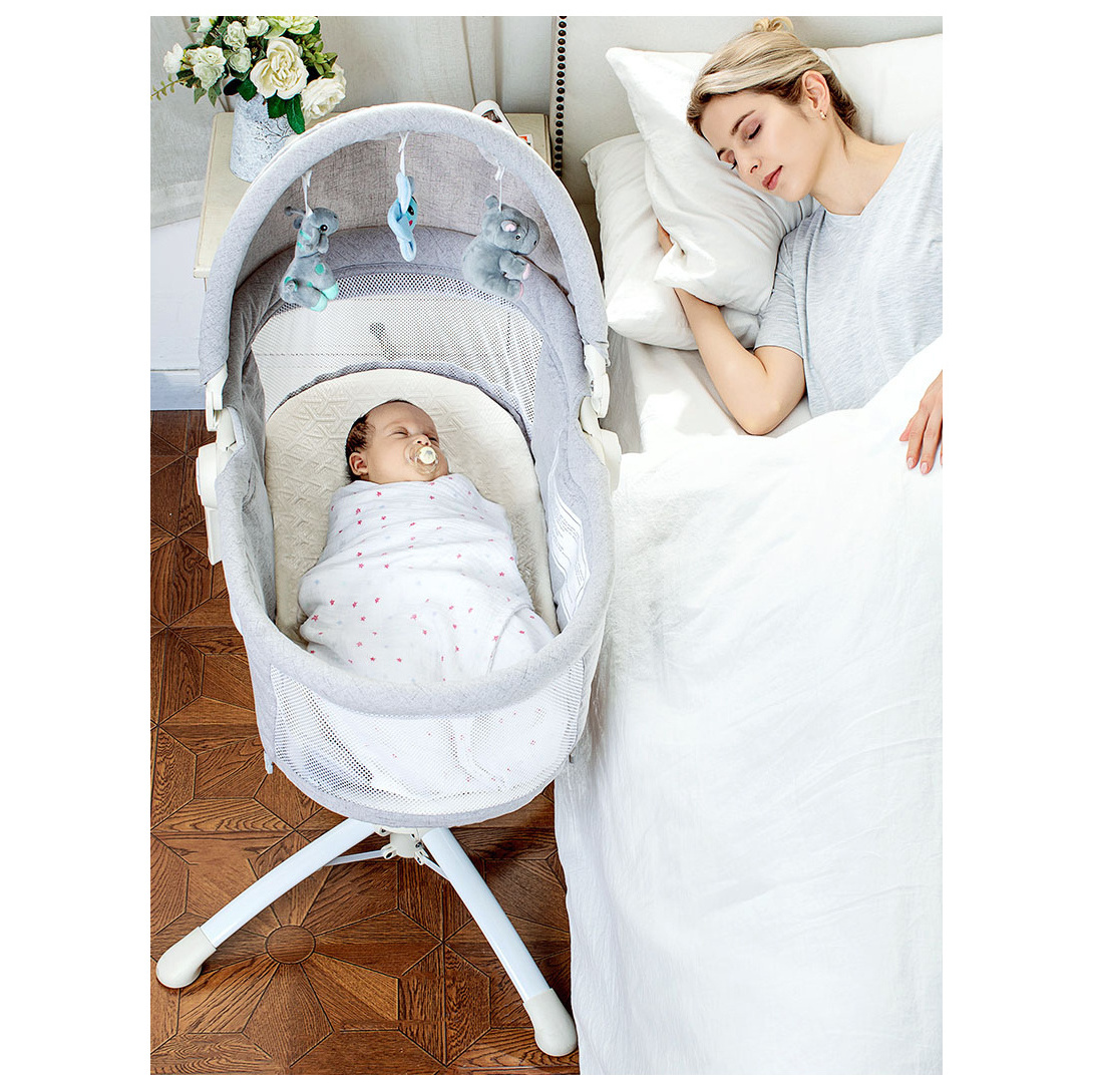 2024 Practical Newborn Hot Sale Baby Cot Folding Cribs Swing Bed Cradle