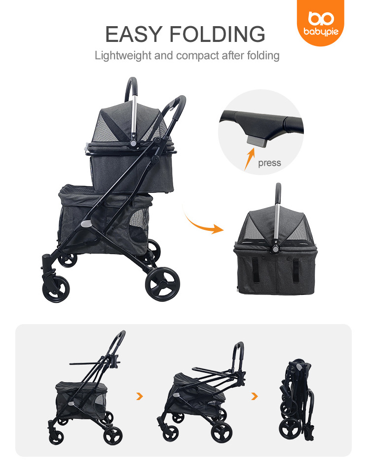 Pet Strollers Umbrella Double Pet Stroller Large Pet Stroller