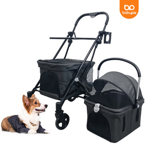 Strollers Para Pets Pet Stroller Foldable Dog Stroller For Large Pet For 2