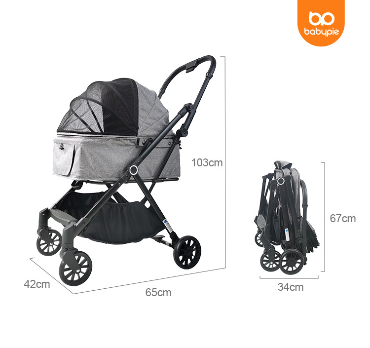 Wholesale Cheap Dog Wagon Stroller With Removable Carrier