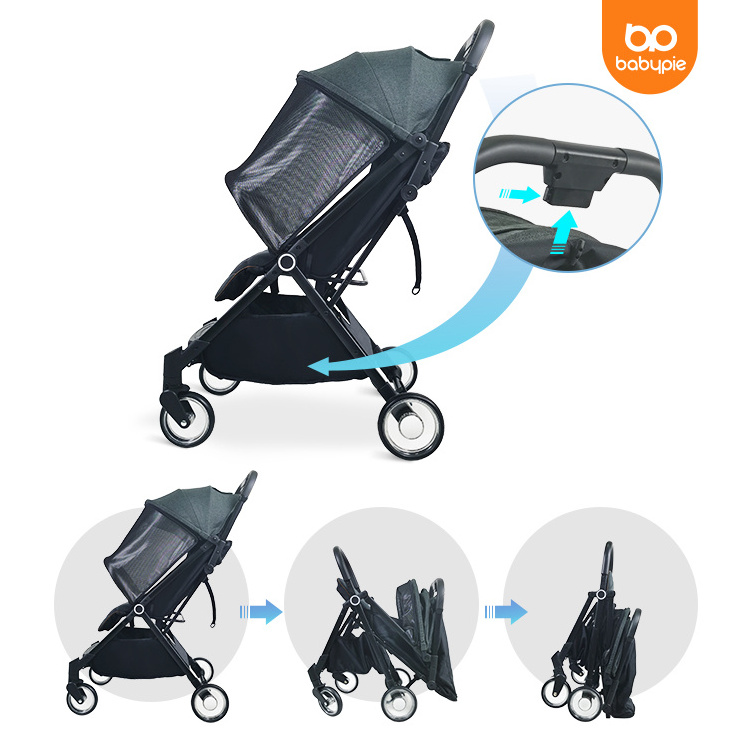 Travel Stroller Baby Pushchiar Extra-Large Storage And Compact Foldable Lightweight Umbrella Baby Stroller Pram