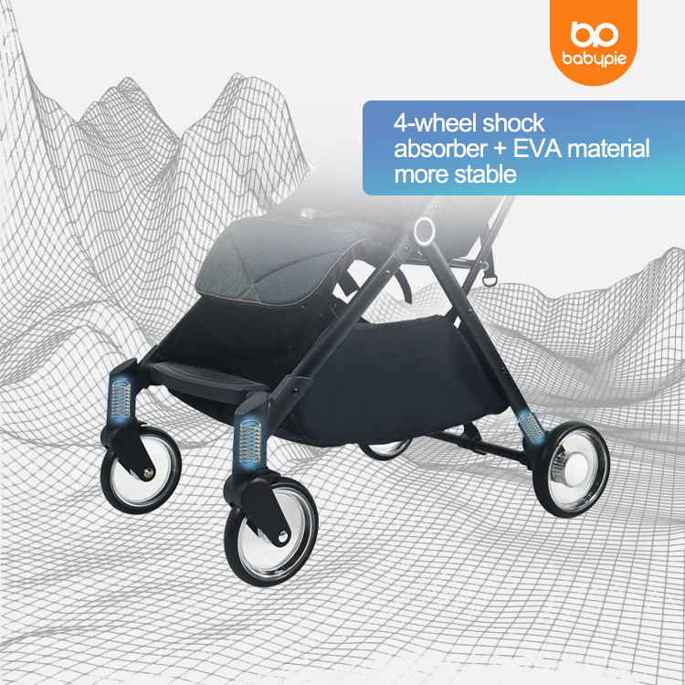 Travel Stroller Baby Pushchiar Extra-Large Storage And Compact Foldable Lightweight Umbrella Baby Stroller Pram