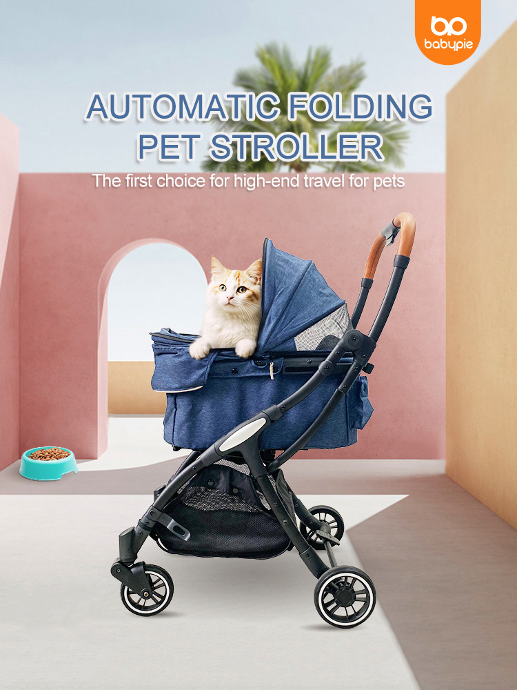 Wholesale Pet Stroller Wagon With Mesh Window