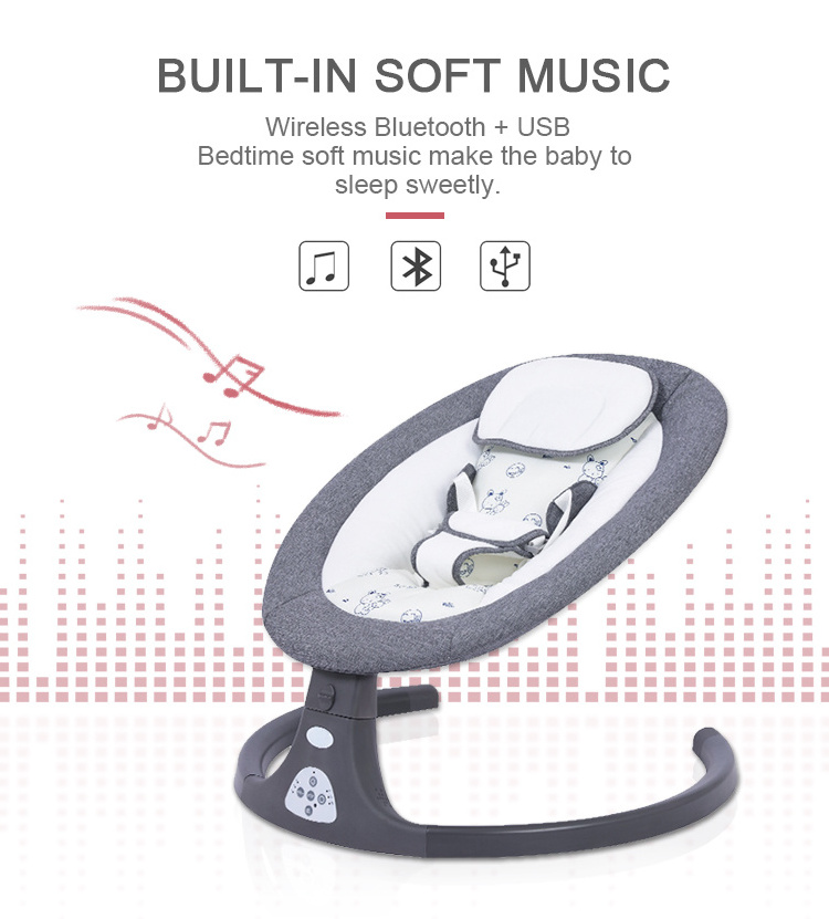 Wholesale Remote Control Newborn Auto Swing Folding Baby Rocking Chair Baby Rocker Electric Automatic Swing For Babies