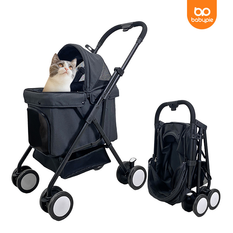 Multicolor wholesale pet stroller detachable foldable stroller wagon for dog and cat