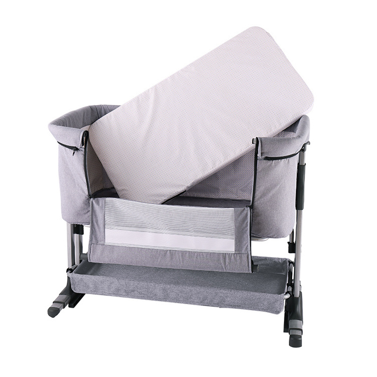 New Born Foldable Baby Crib Bed Multifunction Infant Carry Cot Folding Swing Crib Portable Baby Crib For Sale