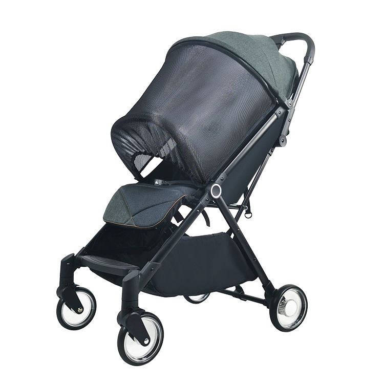 Wholesale baby stroller can sit and lie aluminum alloy material light and compact