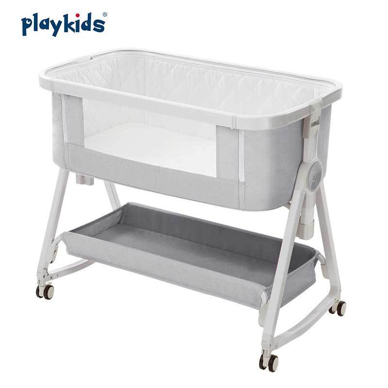 Playkids Portable Baby Bed Side Sleeper Infant Bassinet Crib Sleeping With Carrying Bag