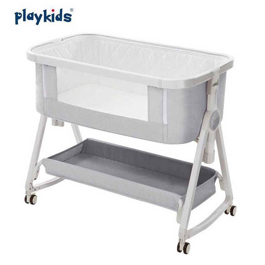 New born Multifunctional  adjustable cot baby portable baby crib bed bassinet blue metal baby cribs