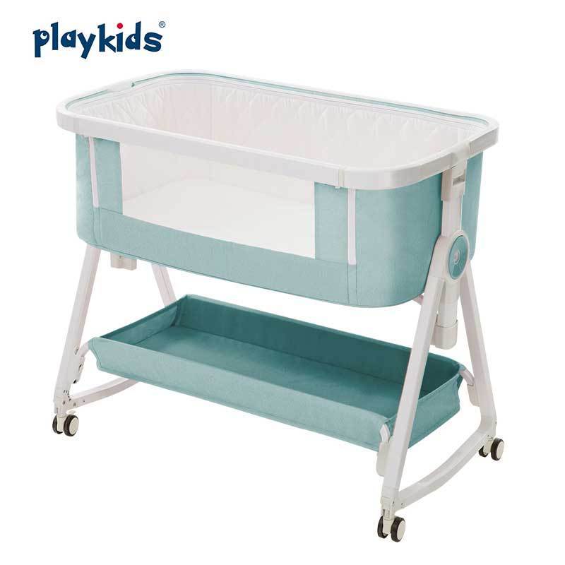 Playkids Portable Baby Bed Side Sleeper Infant Bassinet Crib Sleeping With Carrying Bag