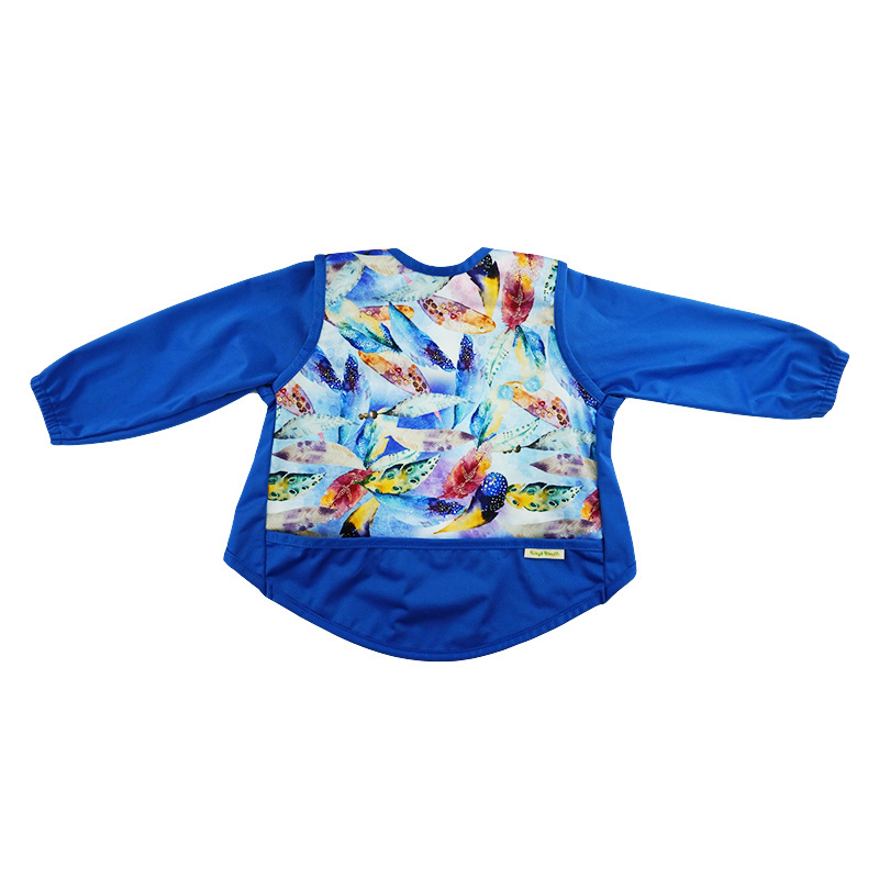 Factory custom smocked kids clothing cute cartoon smock outfits waterproof wholesale smocked clothing