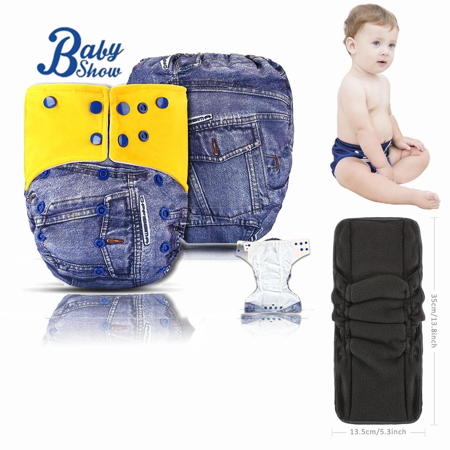 Cost Effective Reusable Washable Cloth Baby Diapers For Sale Naturally Customized Printing Breathable Cloth Diapers For Babies