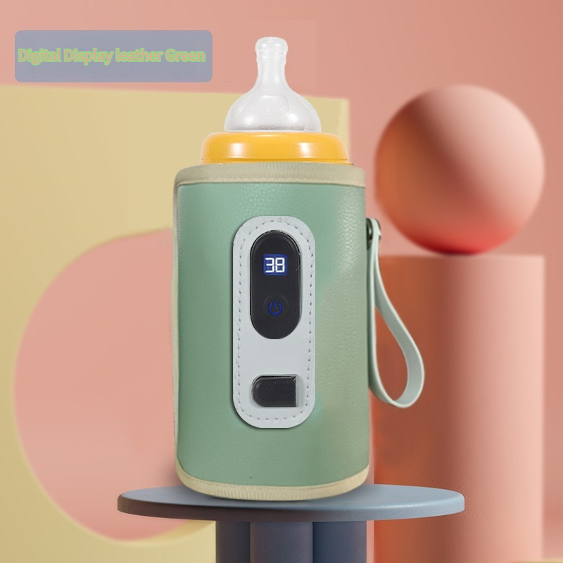 Leather Baby Feeding Bottles Warmer Constant Temperature Portable Usb Baby Bottle Warmer in outdoor