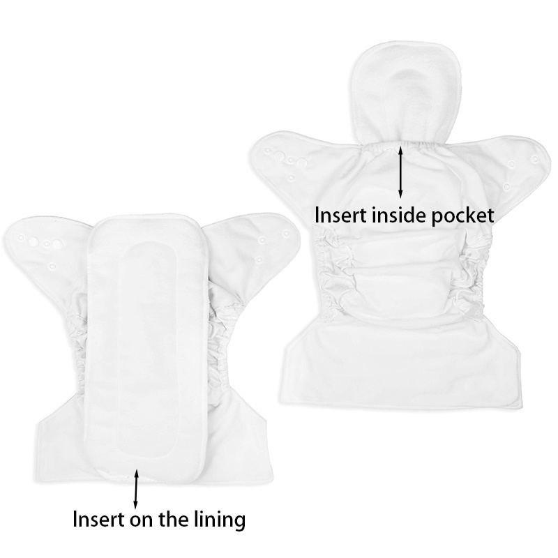 Babyshow Double Gusset Reusable OEM Washable Baby's Cloth Nappy Waterproof Polyester Cloth Diapers For Baby