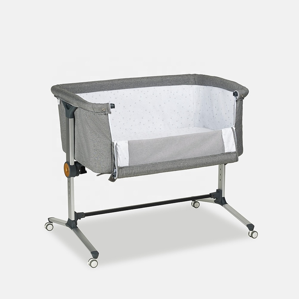 Purorigin High Quality Lead The Industry Small Folding Cot King Size Baby Beside Sleeper Portable Cribs For Babies