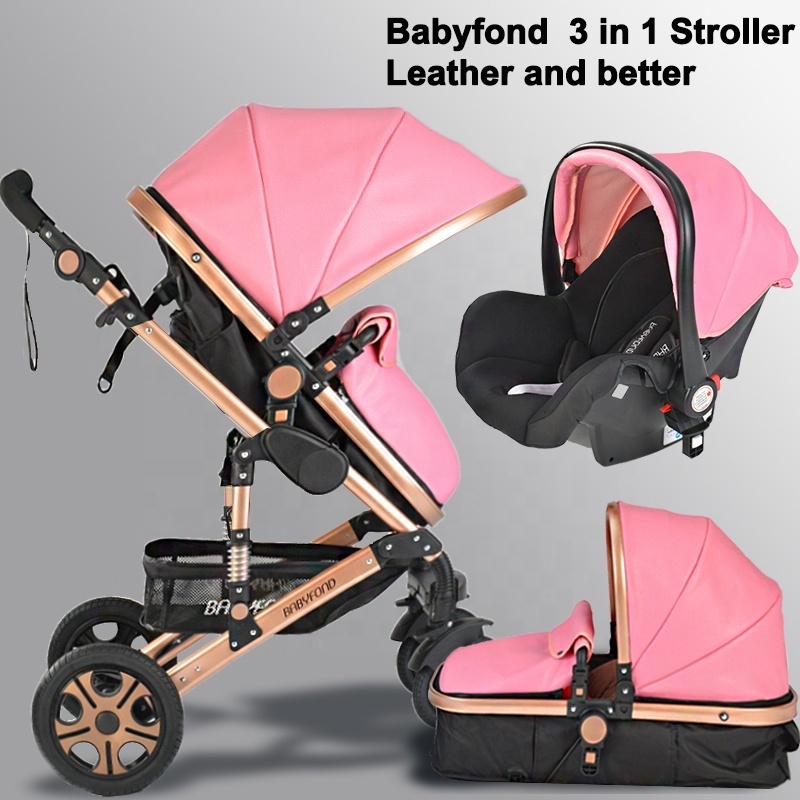 Fast Shipping foldable cheap baby stroller 3 in 1 luxury baby pram strollers walkers with car seat