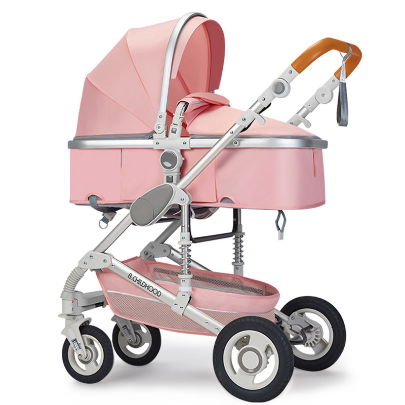 Purorigin 2024 OEM/ODM  baby stroller luxury style 2 in 1 baby stroller with EVA rear-wheels adjustable  baby pushchair