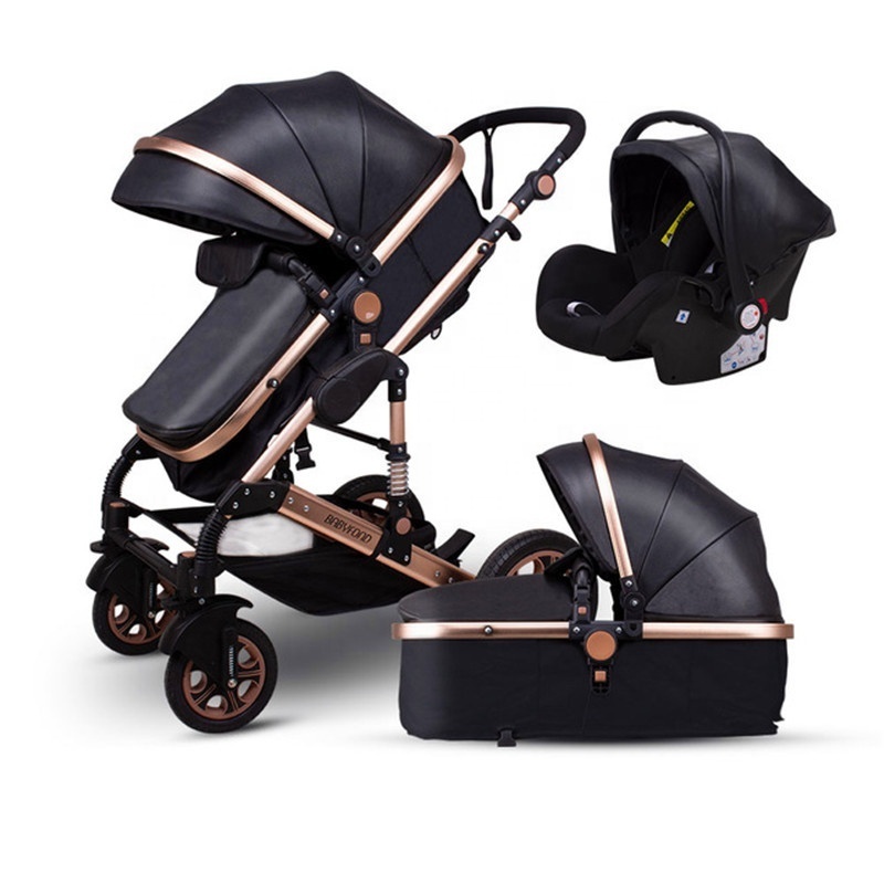 Fast Shipping foldable cheap baby stroller 3 in 1 luxury baby pram strollers walkers with car seat