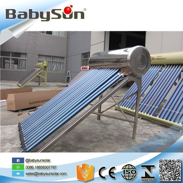 Factory price solar water heater lebanon 100L 200L 300L high pressurized solar water heater kits