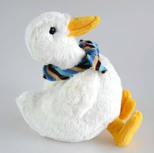 Plush fluffy white stuffed duck cute duck plush toy duck