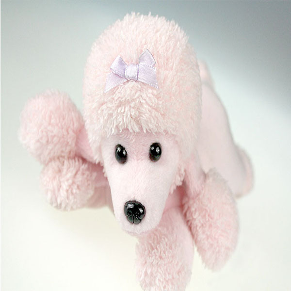 ICTI factory custom pink poodle stuffed animal plush toy dog