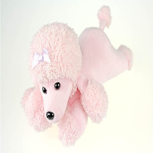 ICTI factory custom pink poodle stuffed animal plush toy dog