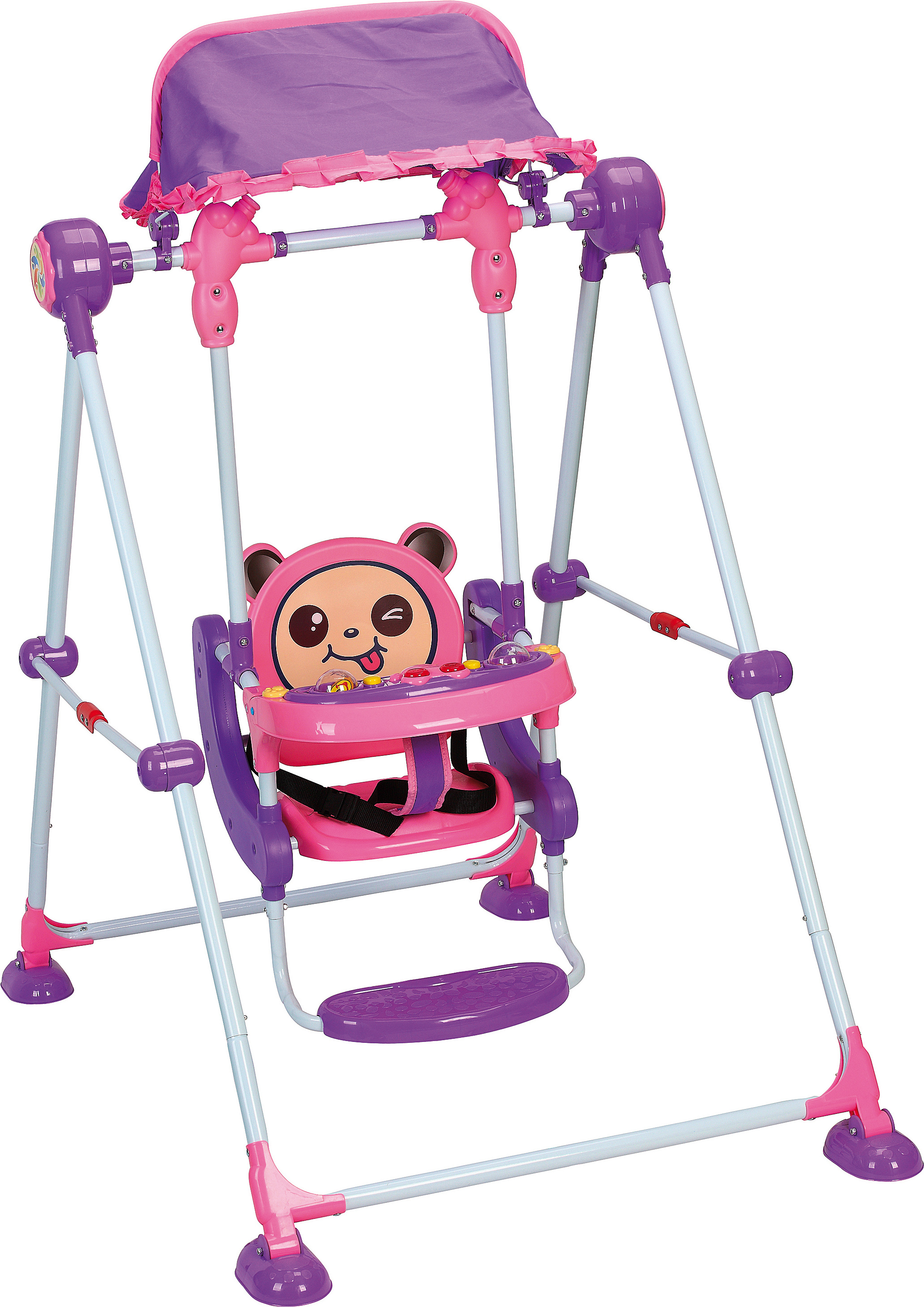 CE EN71 CHILDREN SWING CHAIR TOYS WITH CANOPY FOLDABLE 108