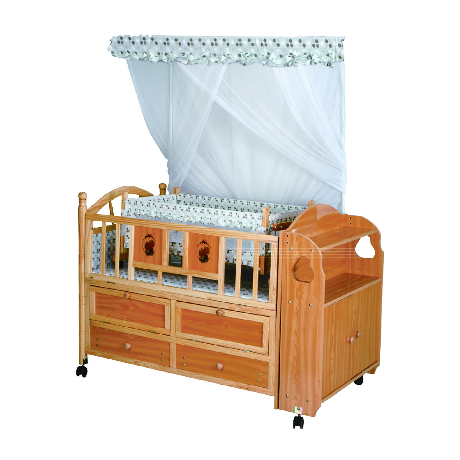 wooden baby crib baby cradles bed cot for sale (XM5319)