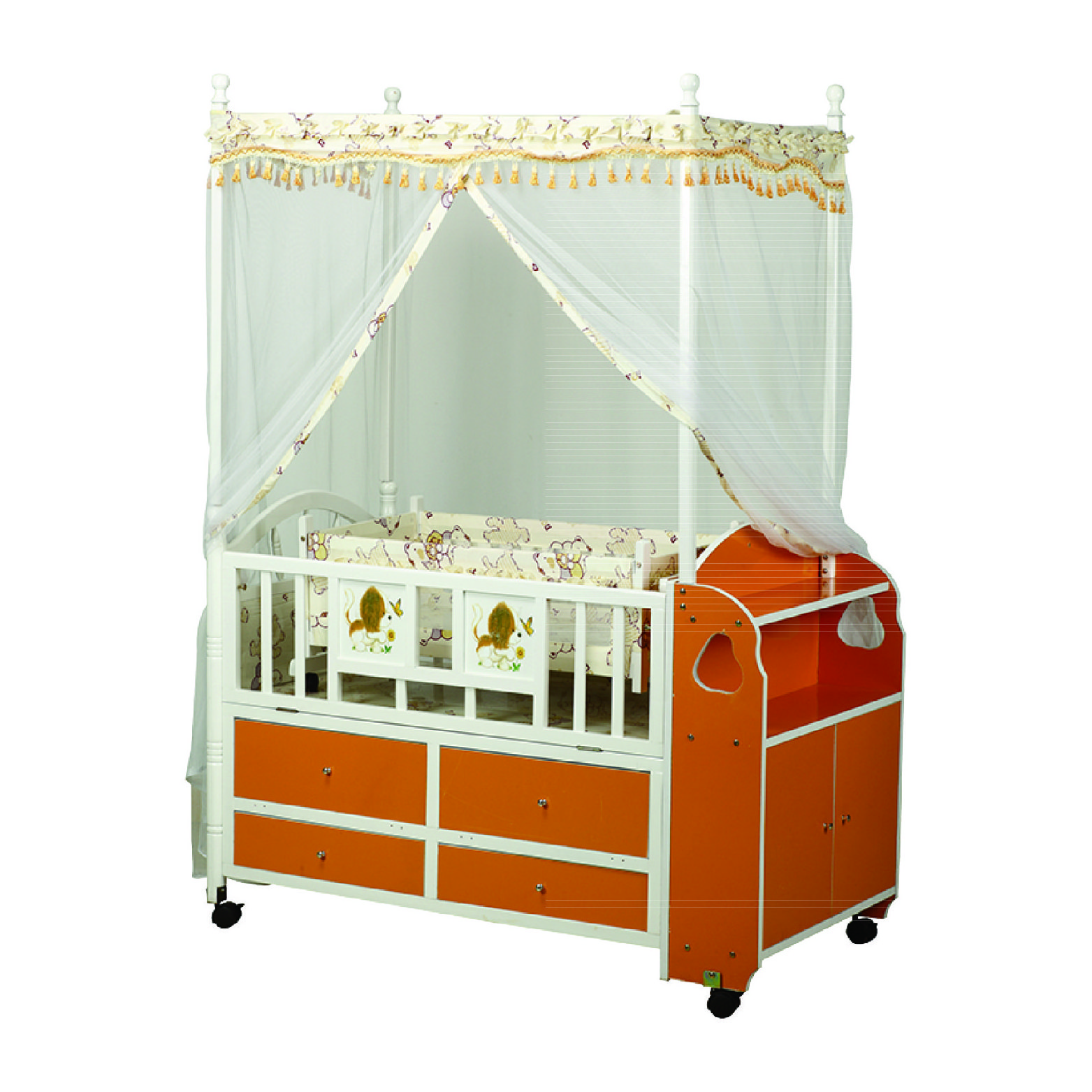 wooden baby crib baby cradles bed cot for sale (XM5319)