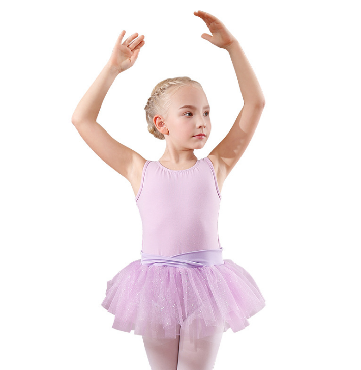 dance girls ballet pink dress high quality girls ballet dance dress