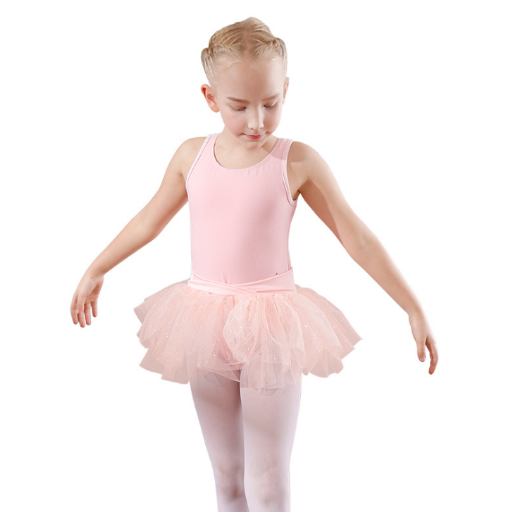 dance girls ballet pink dress high quality girls ballet dance dress