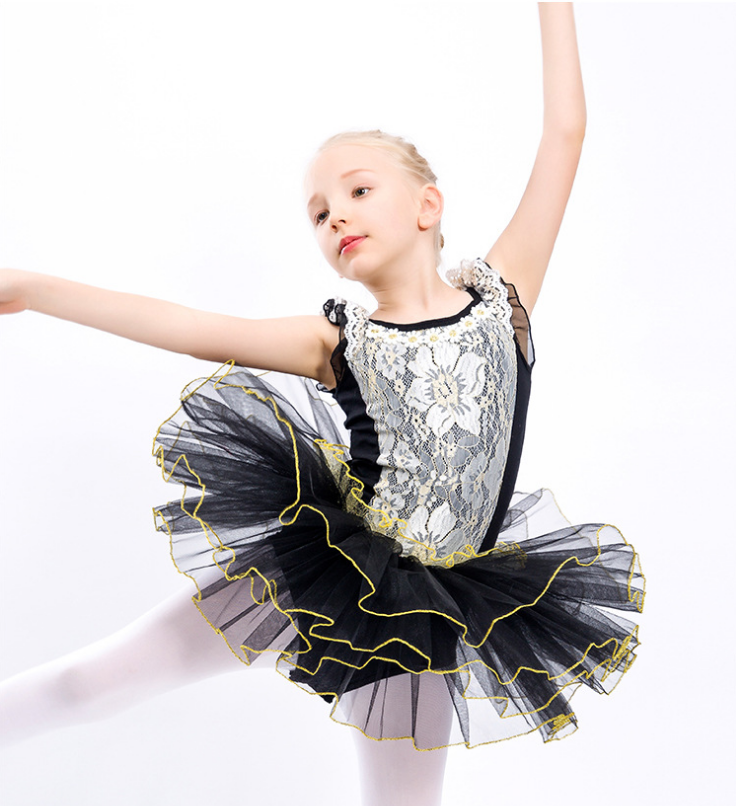 dance girls ballet pink dress high quality girls ballet dance dress