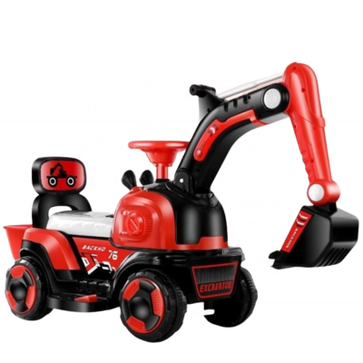 2024 New Design Unique Toy Kids Ride On Tractor Steering Remote Control With Trailer Electric Excavator For Children