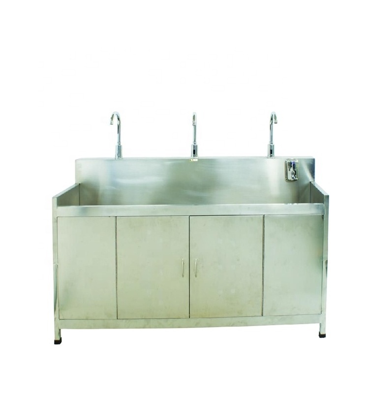 Stainless steel hand washing sink