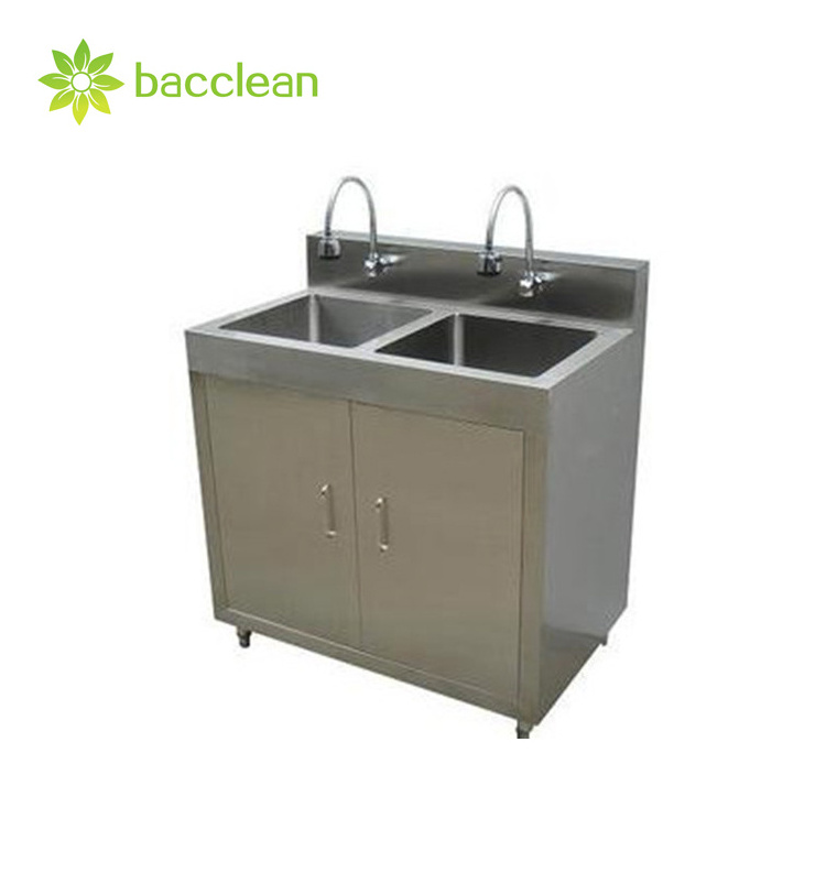 Stainless steel hand washing sink