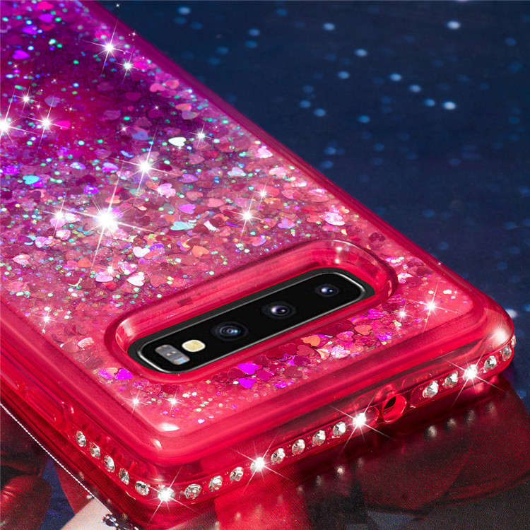 3D Glitter Case Shiny Quicksand Luxury Bling Cover for Samsung Galaxy S10 plus  For S10+ Phone case