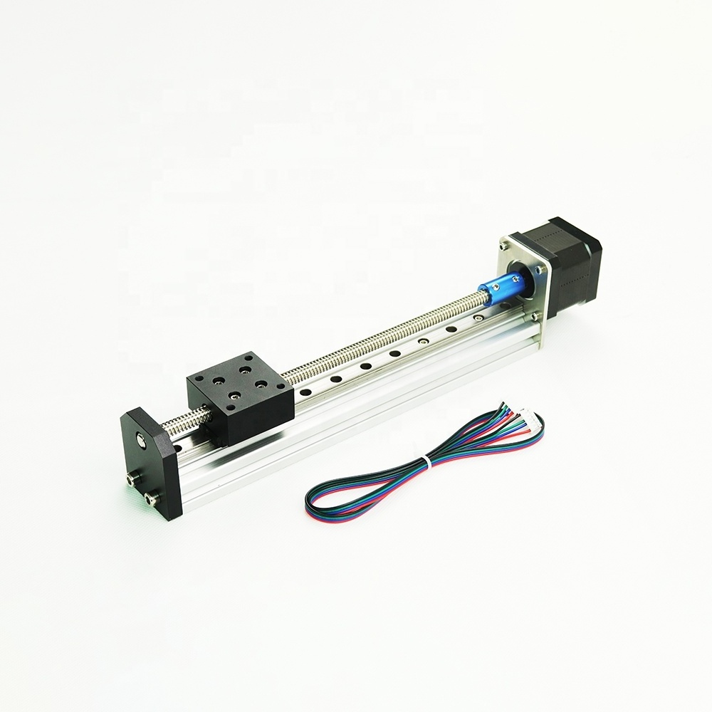 BACHIN Mini Linear Guide Slide Rail CNC Small Stage Actuator Screw Lead Motion Nema Robot Part Stepper Motor