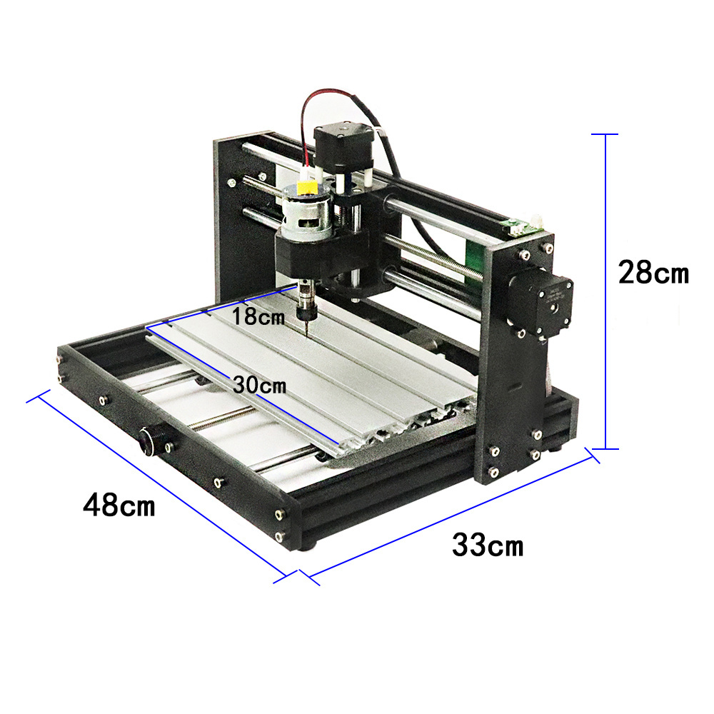 Factory Direct Sale cnc Engraving Machine 3D Wood Carving Machine Multifunctional 3018max diy CNC Router with 500mW