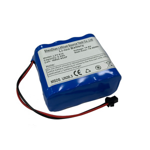 Wholesale Rechargeable 18650 battery pack 4S2P 14.8v 4400mah 5200mah 5600mah with BMS For LED Light