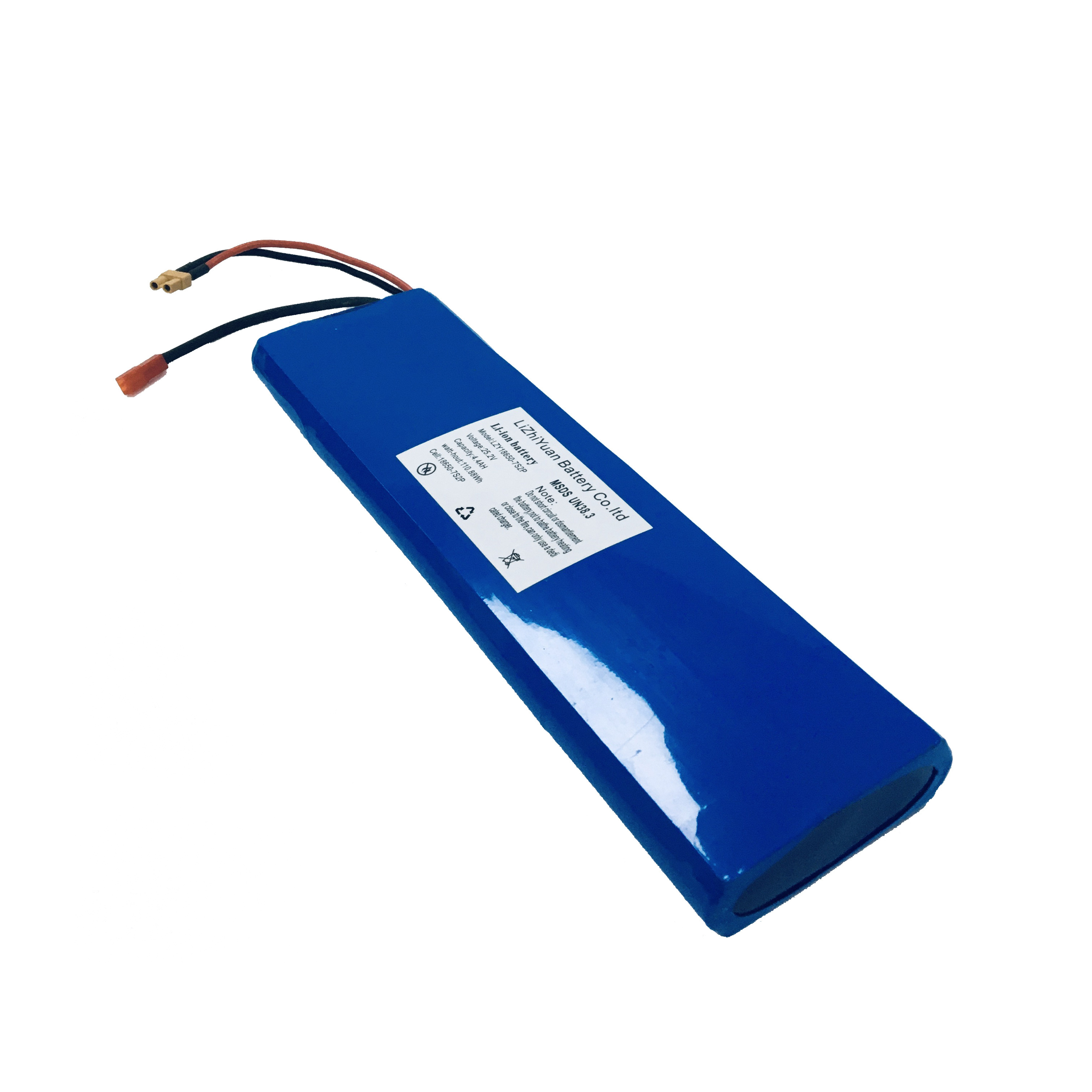 High Quality 24 volt Rechargeable Lithium ion Battery Pack 25.2V 7s2p 2200mah 4400mah for electric skateboard