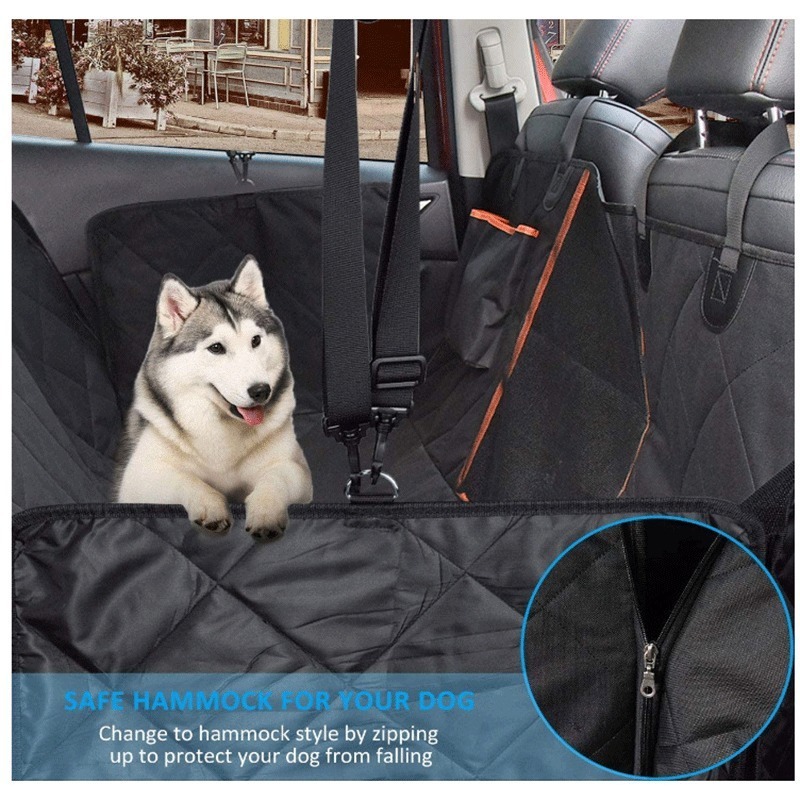 Wholesale 4 Layers 100% Waterproof Pet Dog Car Back Seat Cover Hard Anti Dust Dog Car Seat Cover Hammock for Car