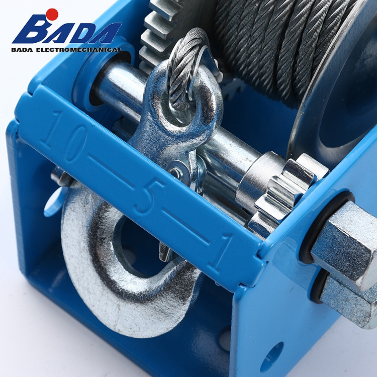 BADA 7.5m Cable length 2500Lbs steel wire rope boat anchor hand manual winches