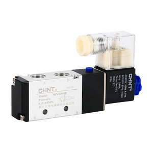 CHINT solenoid valve N4V210-08 two-position five-way 24V cylinder reversing air valve 220V pneumatic electronic control valve