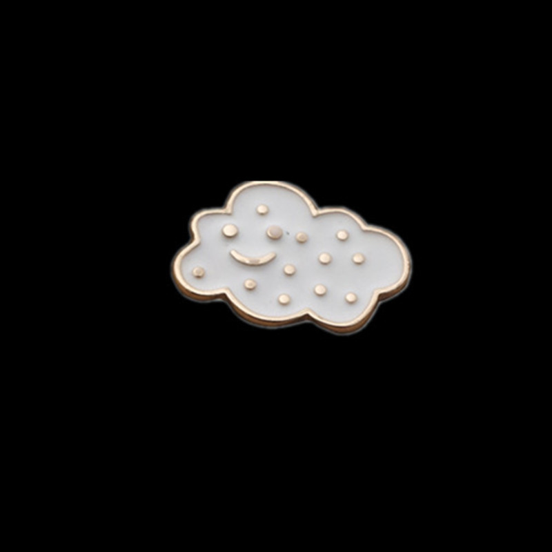 Metal Crafts Wholesale Pretty ecofriendly lapel pin memories childhood raincoat umbrella cloud youth enamel pins