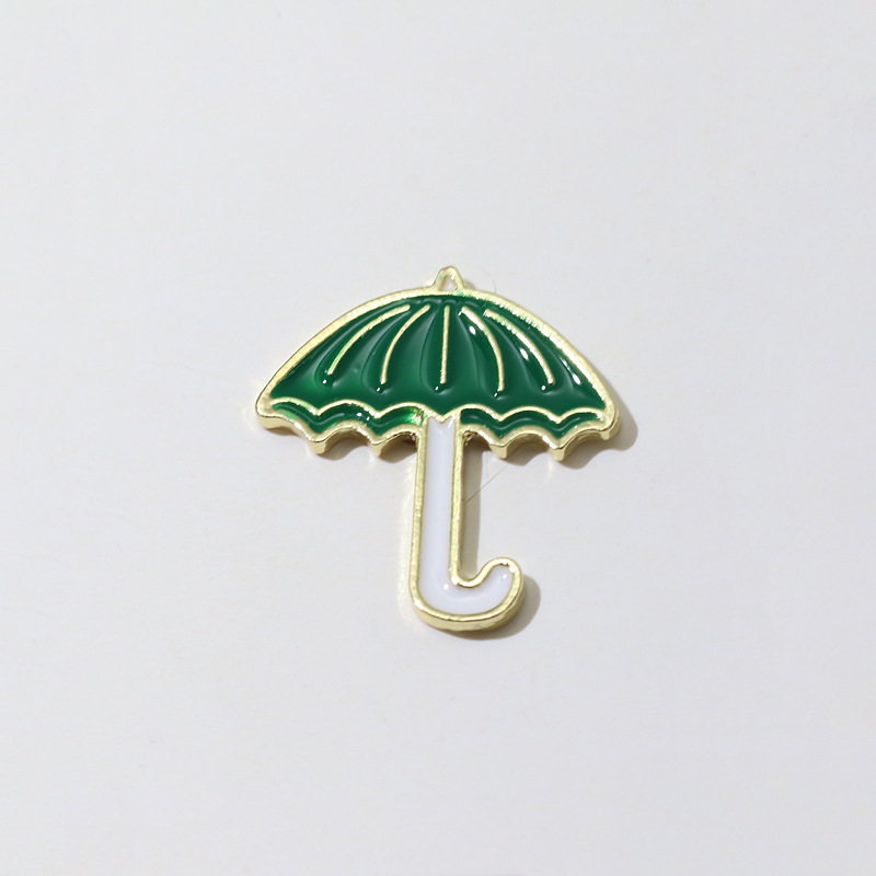 Wholesale creative cartoon metal enamel pins customized logo garment accessories soft enamel pin umbrella