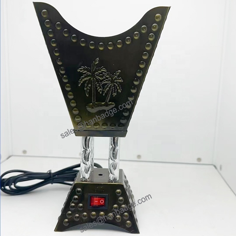 Large Size 22cm High Metal Rectangle Bakhoor Censer Electric or Charcoal