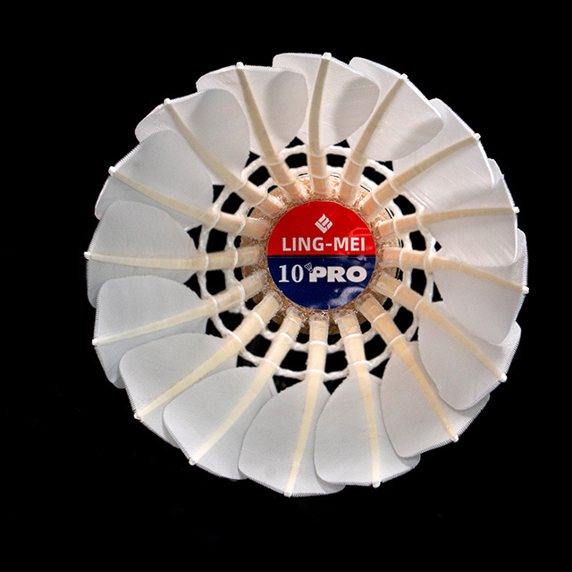 ling mei 10pro badminton shuttlecock goose feather