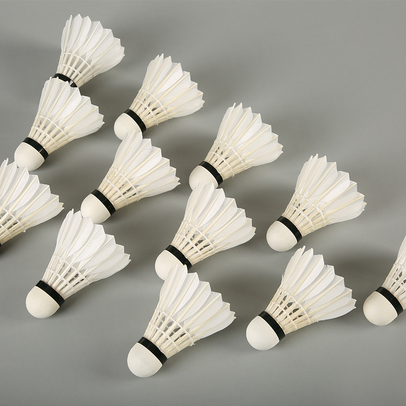 wholesale goose feather shuttlecock ling mei 90 BWF approved badminton shuttlecock